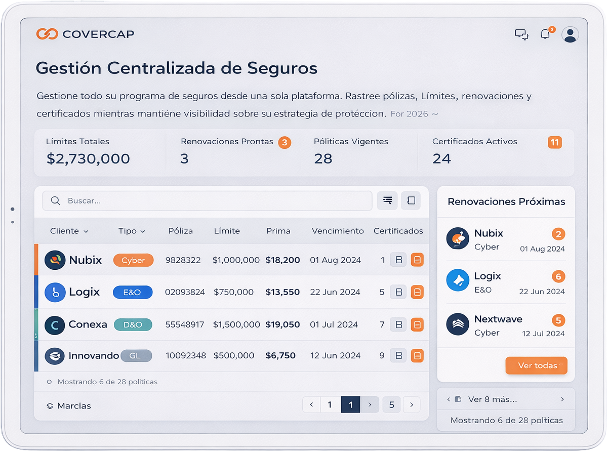 Dashboard - Centralized Insurance Management